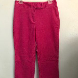 LILLY PULITZER Pink Cotton Stretch Corduroy Pants